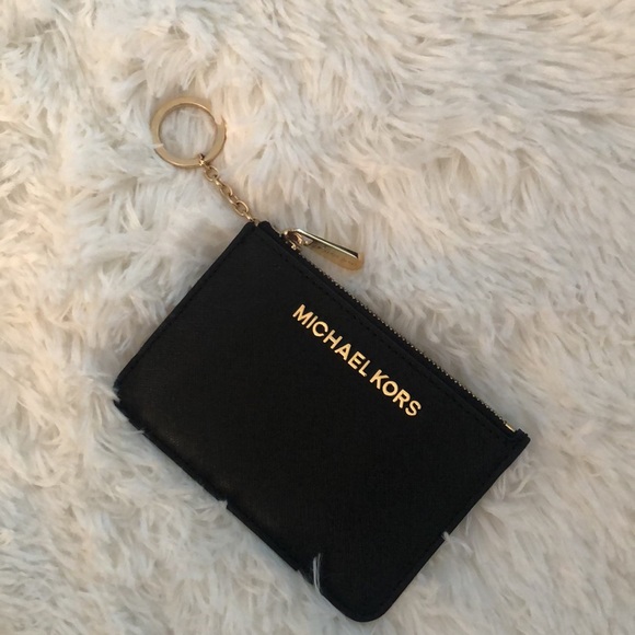 🖤 MK 2 Piece 🖤 Michael Kors Black & Gold Bag & Wallet Set 🖤 Read Description - Picture 6 of 14